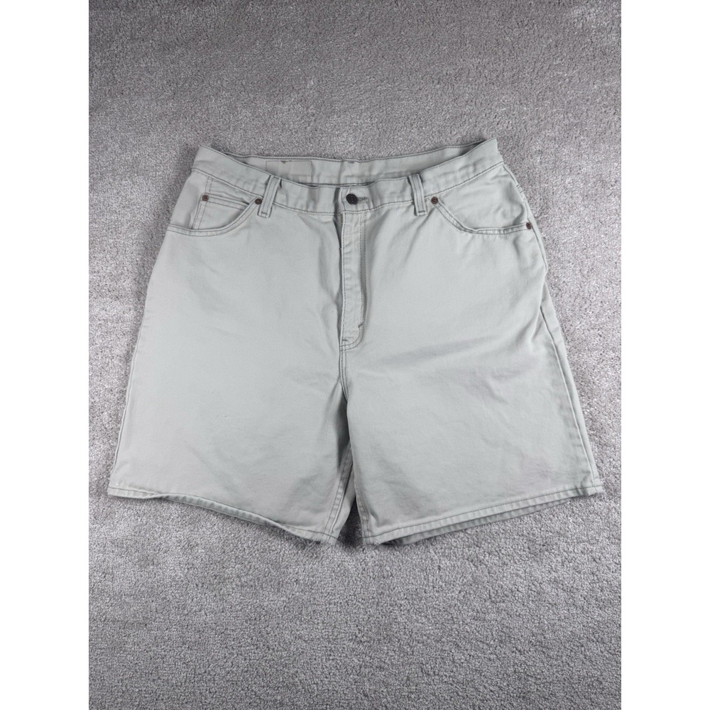 VTG Levi's‎ SIZE 18W  950 White Denim Shorts USA